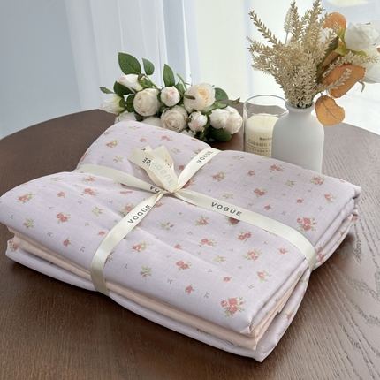 91家纺网 家纺一手货源 找家纺 （总）黛馨 2025新款A类小清新双层纱四件套---系列二