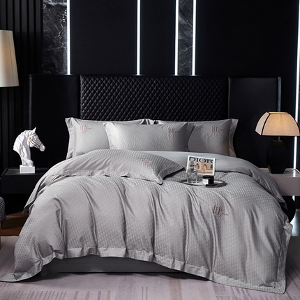 91家纺网 家纺一手货源 找家纺 （总）淳绵家居 2024新款50*50S双股长绒棉提花刺绣四件套