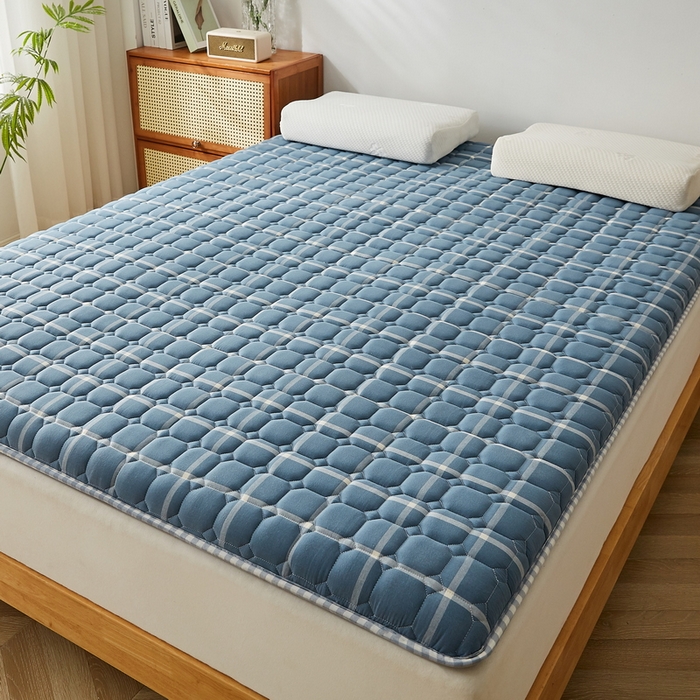 91家纺网 家纺一手货源 找家纺 卡派 2024新款大床乳胶椰棕床垫（无印家居风） 海蓝格