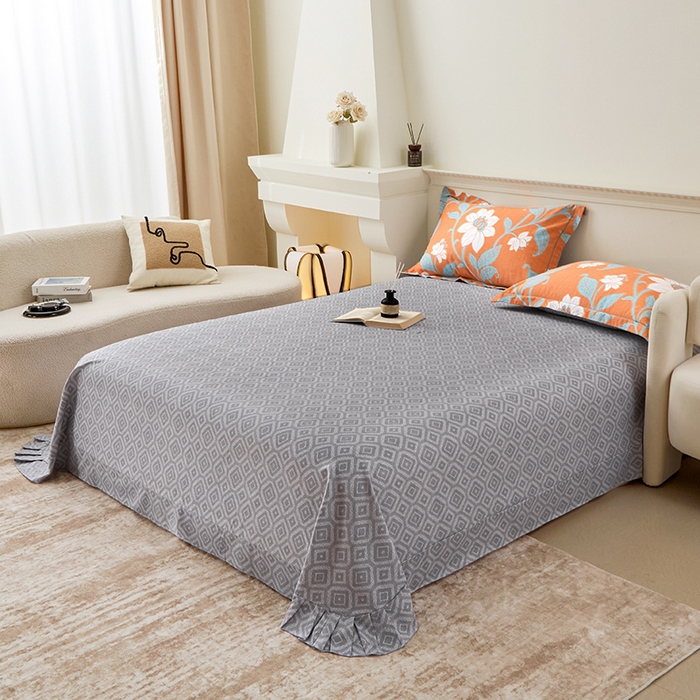 91家纺网 家纺一手货源 找家纺 橙艺家居 2024新款全棉超柔生态磨毛四件套全棉四件套纯棉四件套 克洛尼