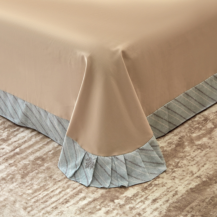 91家纺网 家纺一手货源 找家纺 橙艺家居 2024新款全棉超柔生态磨毛四件套全棉四件套纯棉四件套 慢时光-绿