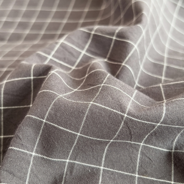 91家纺网 家纺一手货源 找家纺 2024新款无印风水洗棉亲肤简约学生三件套 小黑格