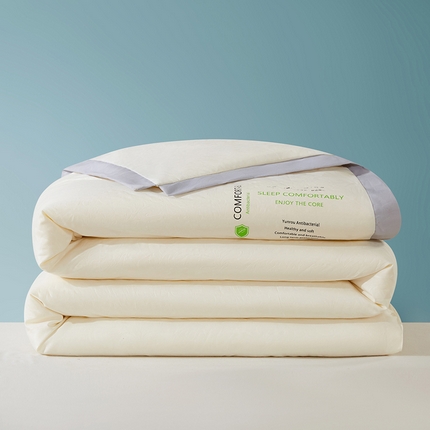 91家纺网 家纺一手货源 找家纺 （总）2024新款轻盈贴身胶印大豆夏被空调被-段角边