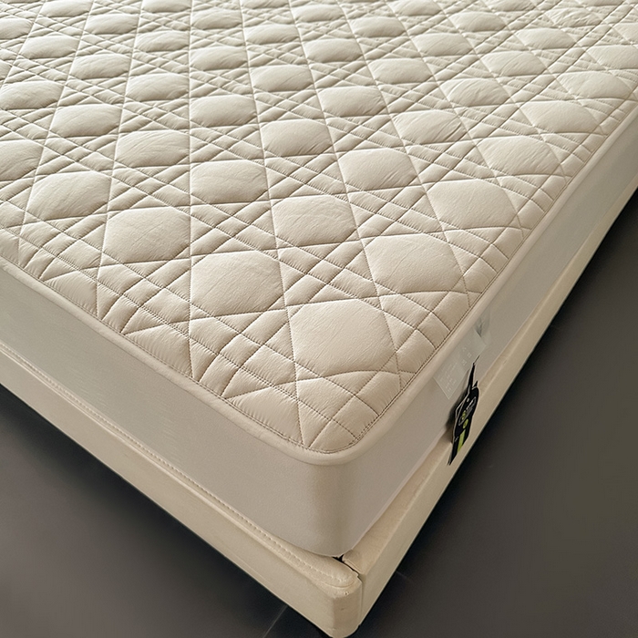 91家纺网 家纺一手货源 找家纺 3C 2024新款A类全棉水洗棉棉花床笠 月灰色-