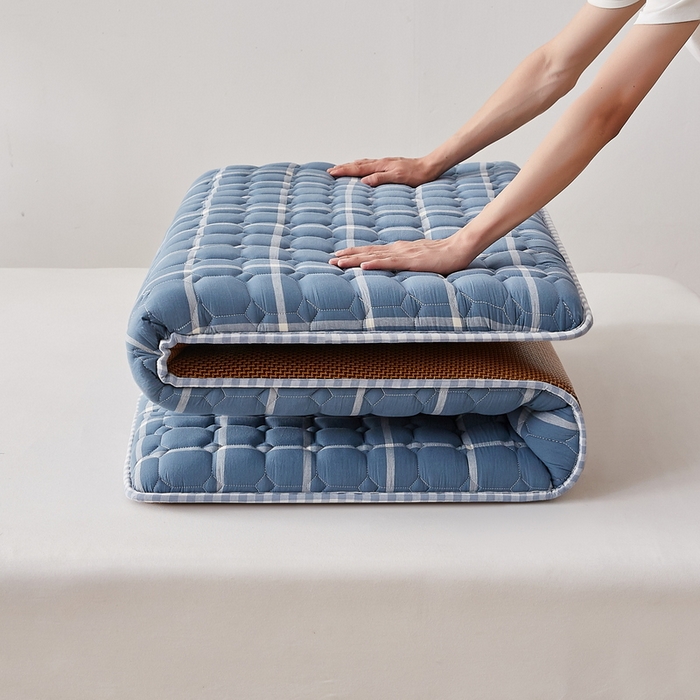 91家纺网 家纺一手货源 找家纺 卡派 2024新款大床乳胶椰棕床垫（无印家居风） 海蓝格