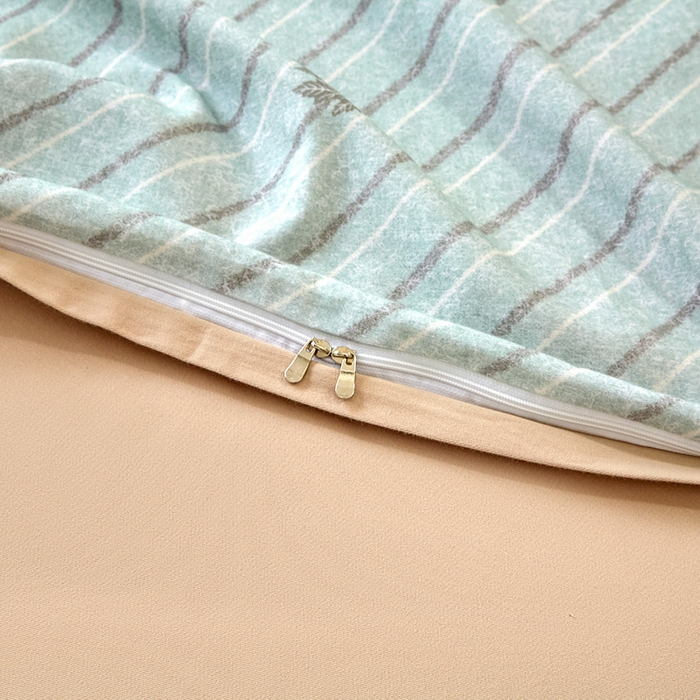 91家纺网 家纺一手货源 找家纺 橙艺家居 2024新款全棉超柔生态磨毛四件套全棉四件套纯棉四件套 慢时光-绿