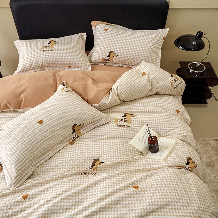 91家纺网 家纺一手货源 找家纺 （总）橙艺家居 2024新款全棉超柔生态磨毛四件套全棉四件套纯棉四件套