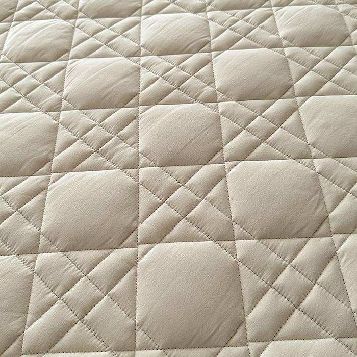 91家纺网 家纺一手货源 找家纺 3C 2024新款A类全棉水洗棉棉花床笠 月灰色-