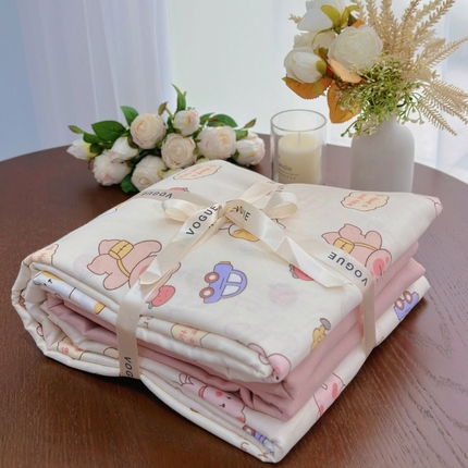 91家纺网 家纺一手货源 找家纺 （总）黛馨 2025新款A类小清新双层纱四件套---系列二