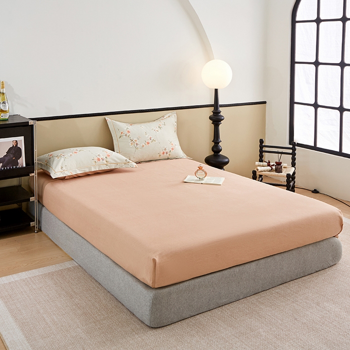 91家纺网 家纺一手货源 找家纺 橙艺家居 2024新款全棉超柔生态磨毛四件套全棉四件套纯棉四件套 朵媞-绿