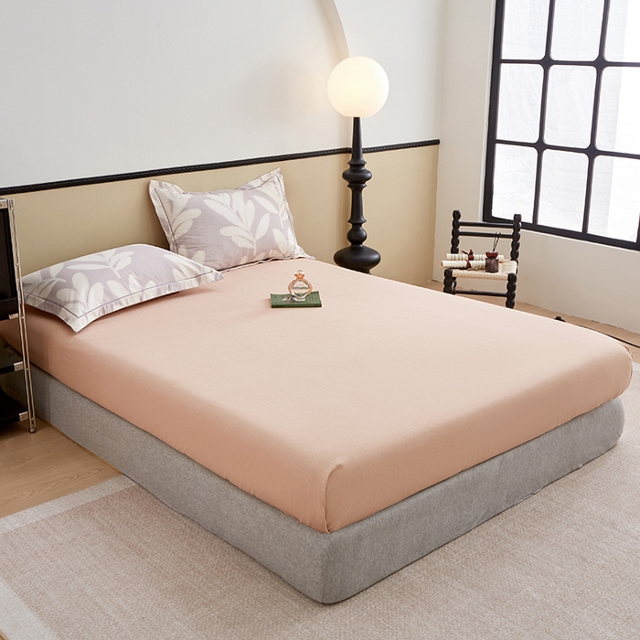 91家纺网 家纺一手货源 找家纺 橙艺家居 2024新款全棉超柔生态磨毛四件套全棉四件套纯棉四件套 亦初-咖