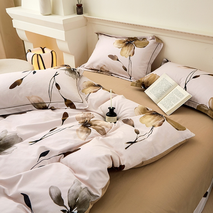 91家纺网 家纺一手货源 找家纺 橙艺家居 2024新款全棉超柔生态磨毛四件套全棉四件套纯棉四件套 知晓