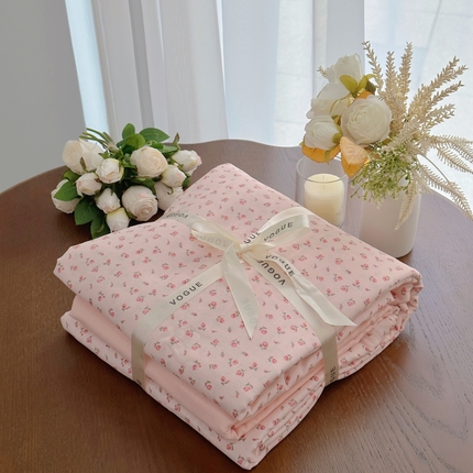 91家纺网 家纺一手货源 找家纺 （总）黛馨 2025新款A类小清新双层纱四件套---系列二