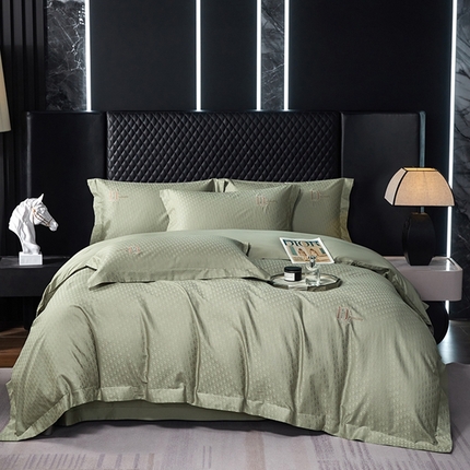 91家纺网 家纺一手货源 找家纺 （总）淳绵家居 2024新款50*50S双股长绒棉提花刺绣四件套