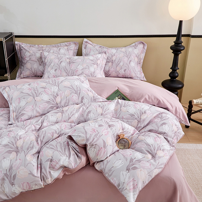 91家纺网 家纺一手货源 找家纺 （总）橙艺家居 2024新款全棉超柔生态磨毛四件套全棉四件套纯棉四件套