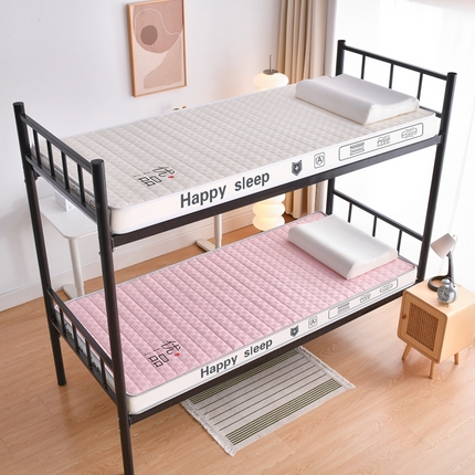 顺发床垫 2025新款A类华夫格天然乳胶记忆海绵床垫学生款图 华夫格-粉色