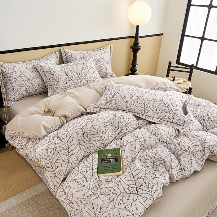 91家纺网 家纺一手货源 找家纺 橙艺家居 2024新款全棉超柔生态磨毛四件套全棉四件套纯棉四件套 晨梦