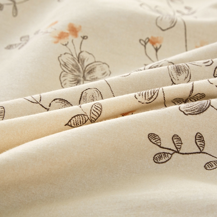 91家纺网 家纺一手货源 找家纺 橙艺家居 2024新款全棉超柔生态磨毛四件套全棉四件套纯棉四件套 紫蕾