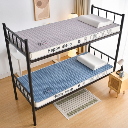 顺发床垫 2025新款A类华夫格天然乳胶记忆海绵床垫学生款图 华夫格-蓝色