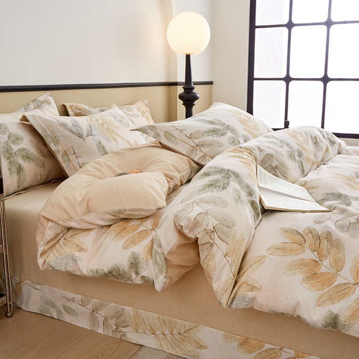 91家纺网 家纺一手货源 找家纺 橙艺家居 2024新款全棉超柔生态磨毛四件套全棉四件套纯棉四件套 春派