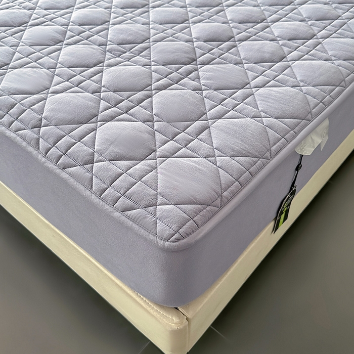 91家纺网 家纺一手货源 找家纺 3C 2024新款A类全棉水洗棉棉花床笠 牛仔蓝-