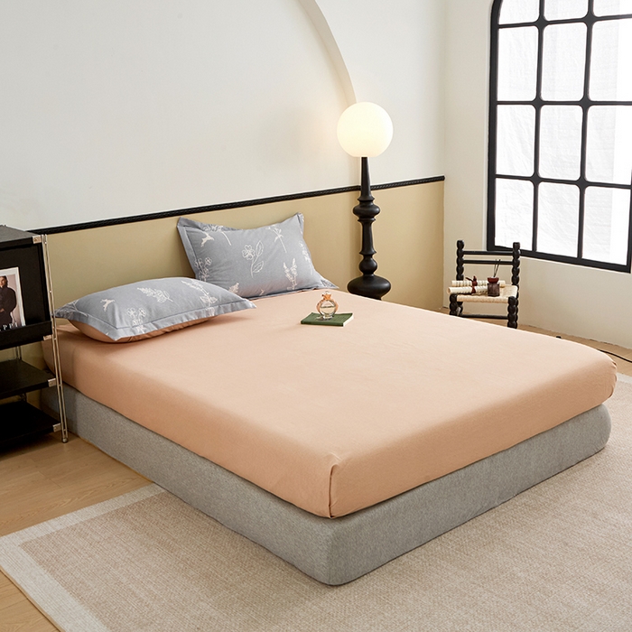 91家纺网 家纺一手货源 找家纺 橙艺家居 2024新款全棉超柔生态磨毛四件套全棉四件套纯棉四件套 芊芊之恋-灰