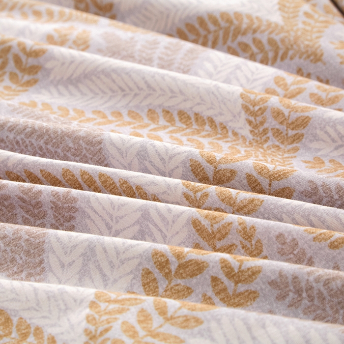 91家纺网 家纺一手货源 找家纺 橙艺家居 2024新款全棉超柔生态磨毛四件套全棉四件套纯棉四件套 扶摇-黄