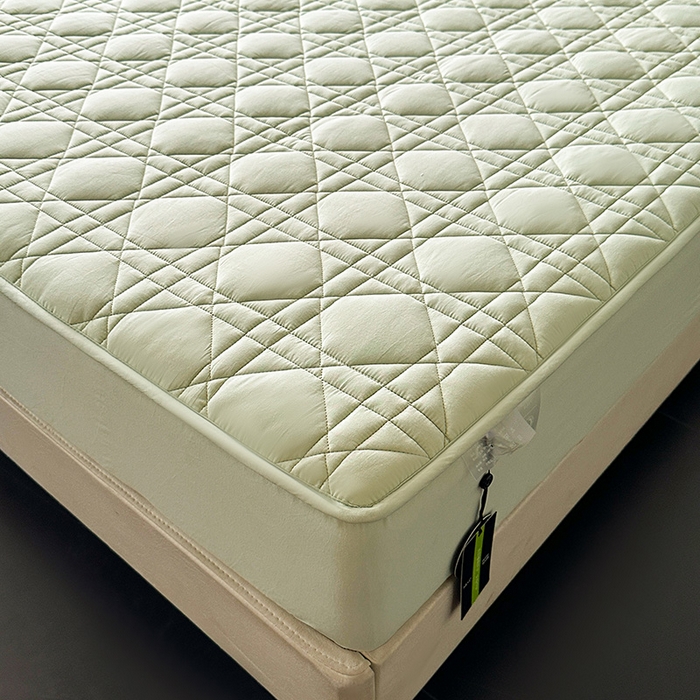 91家纺网 家纺一手货源 找家纺 3C 2024新款A类全棉水洗棉棉花床笠 薄荷绿-