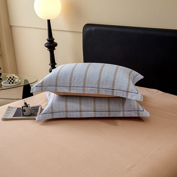 91家纺网 家纺一手货源 找家纺 橙艺家居 2024新款全棉超柔生态磨毛四件套全棉四件套纯棉四件套 妆海-兰