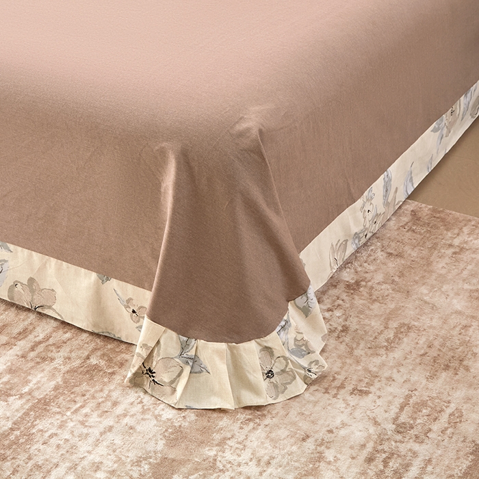 91家纺网 家纺一手货源 找家纺 橙艺家居 2024新款全棉超柔生态磨毛四件套全棉四件套纯棉四件套 山竹月