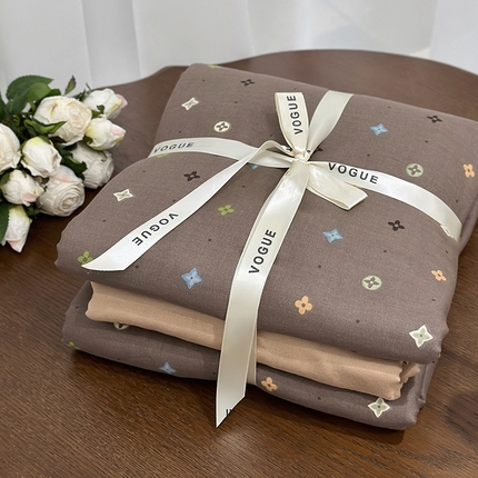 91家纺网 家纺一手货源 找家纺 （总）黛馨 2025新款全棉A类小清新双层纱四件套--系列六