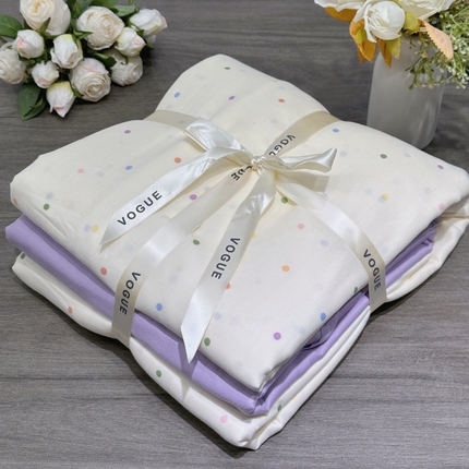 91家纺网 家纺一手货源 找家纺 （总）黛馨 2025新款A类小清新双层纱四件套（实拍）