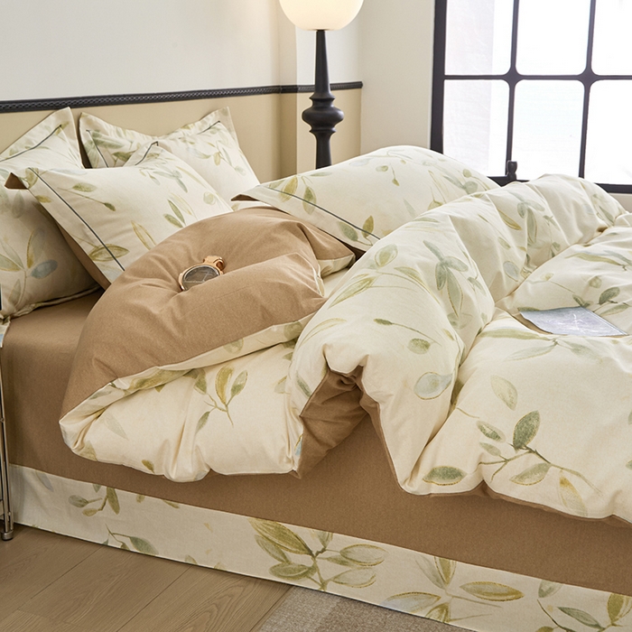 91家纺网 家纺一手货源 找家纺 橙艺家居 2024新款全棉超柔生态磨毛四件套全棉四件套纯棉四件套 乐莹-米