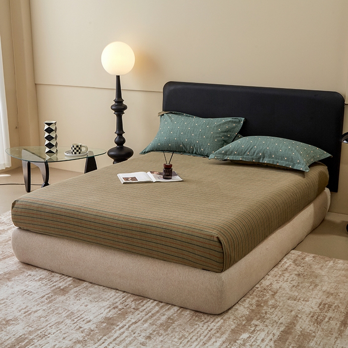 91家纺网 家纺一手货源 找家纺 橙艺家居 2024新款全棉超柔生态磨毛四件套全棉四件套纯棉四件套 点点星辰