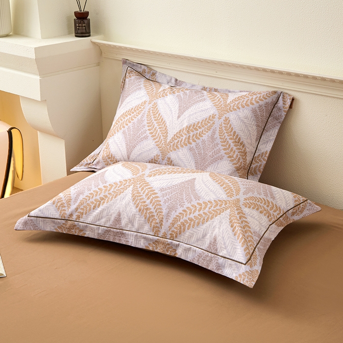 91家纺网 家纺一手货源 找家纺 橙艺家居 2024新款全棉超柔生态磨毛四件套全棉四件套纯棉四件套 扶摇-黄