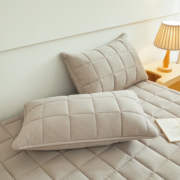 91家纺网 家纺一手货源 找家纺 3C 2024新款亲肤全棉加厚双面床护垫 星灰