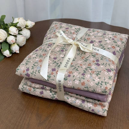 91家纺网 家纺一手货源 找家纺 （总）黛馨 2025新款A类小清新双层纱四件套（实拍）