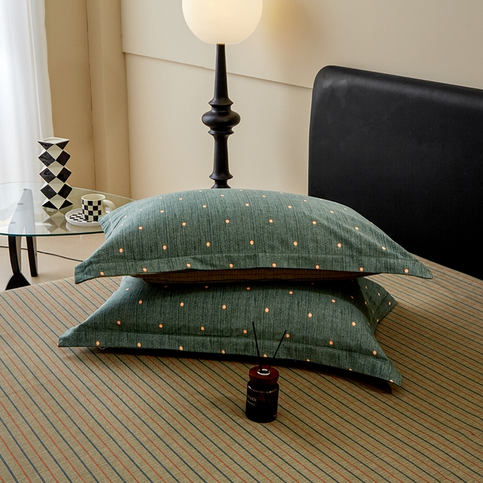 91家纺网 家纺一手货源 找家纺 橙艺家居 2024新款全棉超柔生态磨毛四件套全棉四件套纯棉四件套 点点星辰