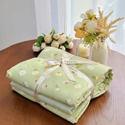 91家纺网 家纺一手货源 找家纺 （总）黛馨 2025新款A类小清新双层纱四件套---系列二