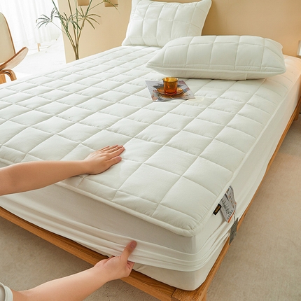 3C 2024新款柔软亲肤全棉双面床笠 雅白