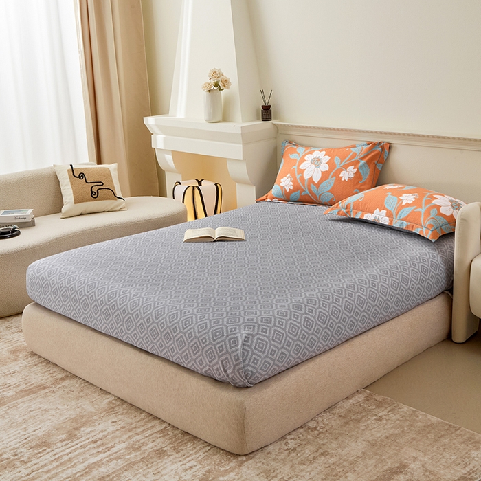 91家纺网 家纺一手货源 找家纺 橙艺家居 2024新款全棉超柔生态磨毛四件套全棉四件套纯棉四件套 克洛尼