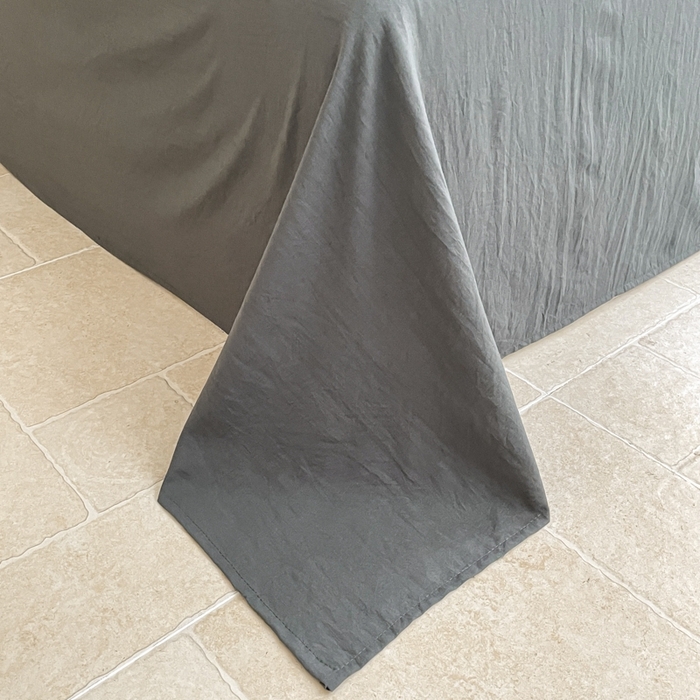 91家纺网 家纺一手货源 找家纺 慕澄家纺 2024新款美拉德风双拼四件套 美拉德-浅灰+深灰