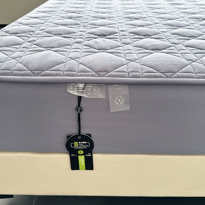 91家纺网 家纺一手货源 找家纺 3C 2024新款A类全棉水洗棉棉花床笠 牛仔蓝-