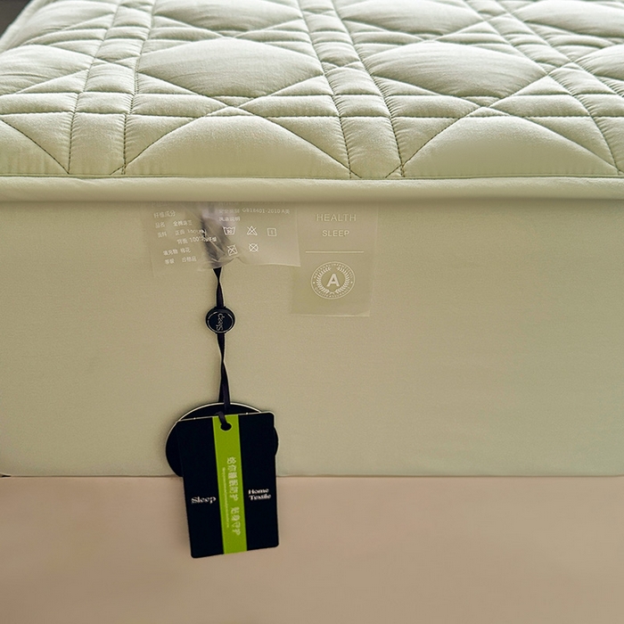 91家纺网 家纺一手货源 找家纺 3C 2024新款A类全棉水洗棉棉花床笠 薄荷绿-