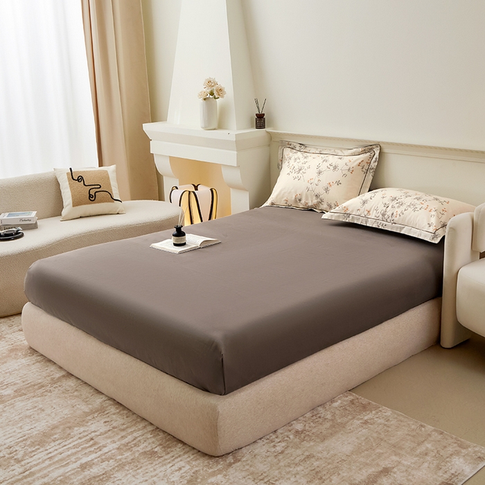 91家纺网 家纺一手货源 找家纺 橙艺家居 2024新款全棉超柔生态磨毛四件套全棉四件套纯棉四件套 紫蕾