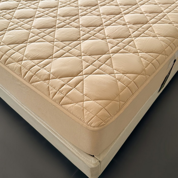 91家纺网 家纺一手货源 找家纺 3C 2024新款A类全棉水洗棉棉花床笠 米驼色-