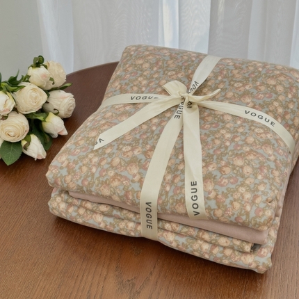 91家纺网 家纺一手货源 找家纺 （总）黛馨 2025新款A类小清新双层纱四件套（实拍）