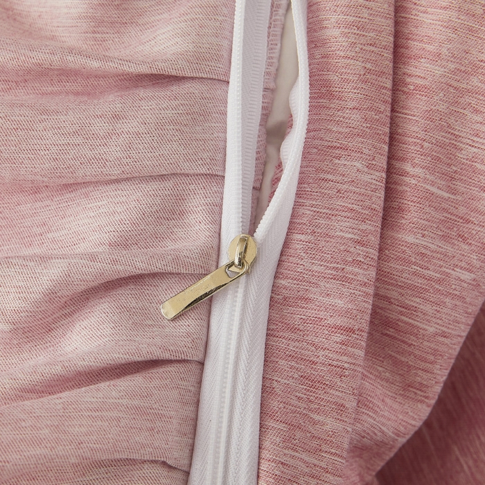 91家纺网 家纺一手货源 找家纺 罗艺轩 2024新款色织蕾丝夹棉床裙款四件套-皇家贵族 皇家贵族-香妃粉