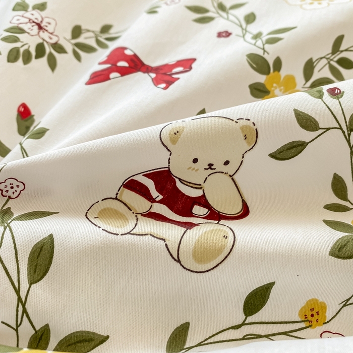 91家纺网 家纺一手货源 找家纺 卡迪亚家纺 2024新款全棉学生三件套 芳华