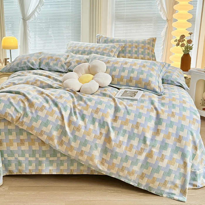 91家纺网 家纺一手货源 找家纺 优尚家纺 2025新款全棉纯棉磨毛单品被套四季款 林间织梦